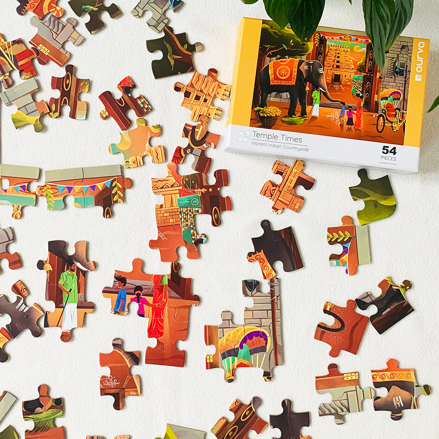 Temple Times - 54 piece Jigsaw Puzzle - aurva