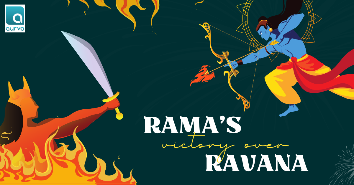 Lord Rama's victory over Ravana